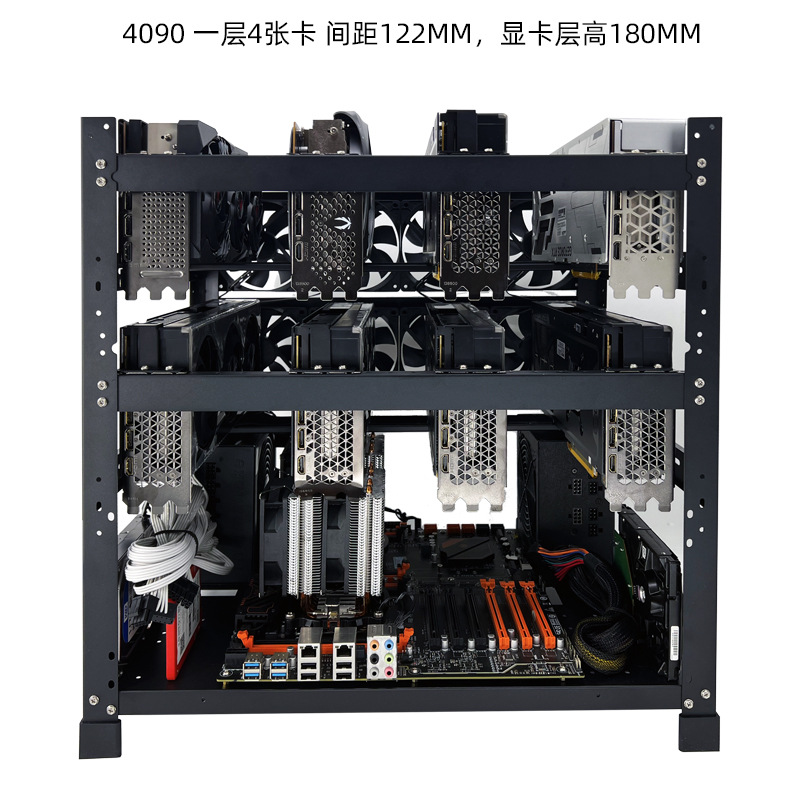 Gpu Mining Rig Frame 8 Gpu - Stapelbare Open Air GPU Rack 6