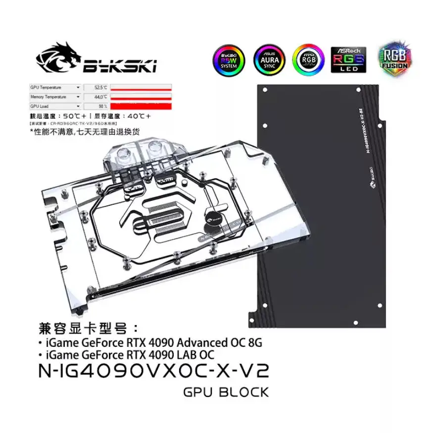 Bykski waterkoelblok voor de C - Rtx 4090 Water Block recensie en prijs